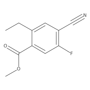 Methyl 4-cyano-5-fluoro-2-ethylbenzoate Structure