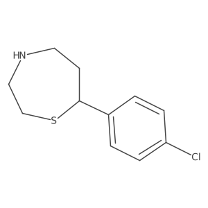 7-(4-chlorophenyl)-1,4-thiazepane结构式