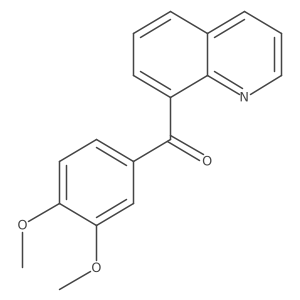 8-(3,4-Dimethoxybenzoyl)quinoline Structure