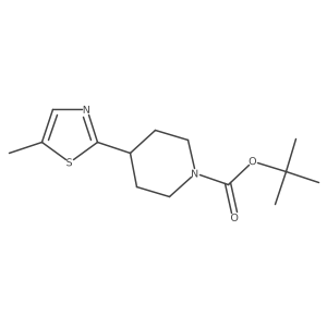 Tert-butyl 4-(5-methylthiazol-2-yl)piperidine-1-carboxylate Structure