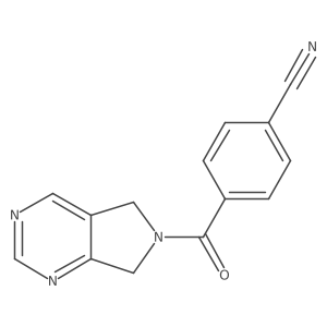4-(6,7-dihydro-5H-pyrrolo[3,4-d]pyrimidine-6-carbonyl)benzonitrile结构式