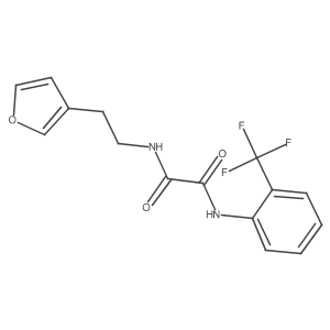 N1-(2-(furan-3-yl)ethyl)-N2-(2-(trifluoromethyl)phenyl)oxalamide Structure