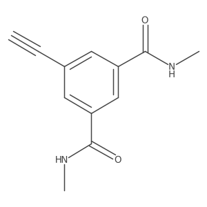 5-ethynyl-1-N,3-N-dimethylbenzene-1,3-dicarboxamide Structure