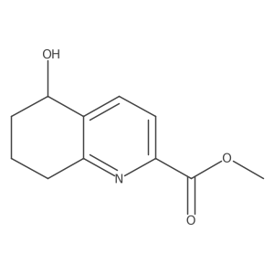 Methyl 5,6,7,8-tetrahydro-5-hydroxy-2-quinolinecarboxylate Structure