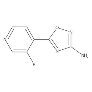 5-(3-Fluoropyridin-4-yl)-1,2,4-oxadiazol-3-amine结构式