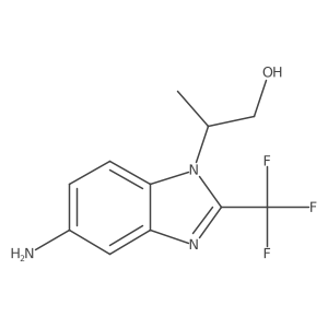 2-[5-amino-2-(trifluoromethyl)-1H-1,3-benzodiazol-1-yl]propan-1-ol Structure