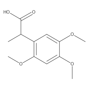 2-(2,4,5-Trimethoxyphenyl)propanoic acid Structure