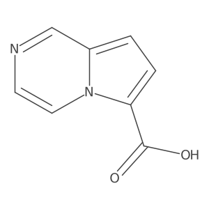 Pyrrolo[1,2-a]pyrazine-6-carboxylic acid结构式