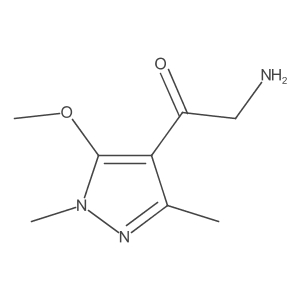 2-amino-1-(5-methoxy-1,3-dimethyl-1H-pyrazol-4-yl)ethan-1-one Structure