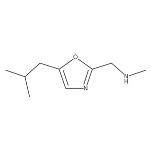 Methyl({[5-(2-methylpropyl)-1,3-oxazol-2-yl]methyl})amine结构式