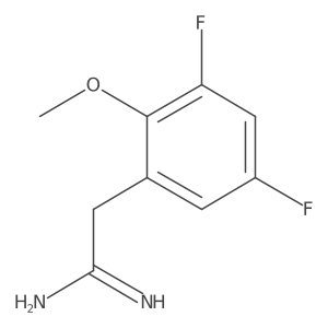 2-(3,5-Difluoro-2-methoxyphenyl)ethanimidamide结构式