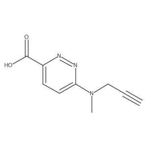 6-[Methyl(prop-2-yn-1-yl)amino]pyridazine-3-carboxylic acid Structure