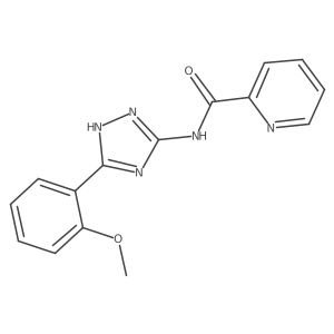 N-[3-(2-methoxyphenyl)-1H-1,2,4-triazol-5-yl]pyridine-2-carboxamide Structure