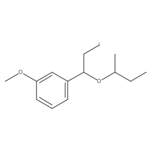 1-[1-(Butan-2-yloxy)-2-iodoethyl]-3-methoxybenzene结构式