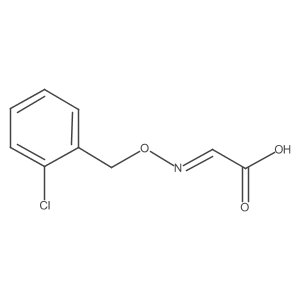 2-[[(2-Chlorophenyl)methoxy]imino]acetic acid Structure