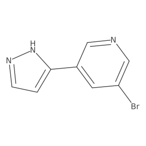 3-bromo-5-(1H-pyrazol-5-yl)pyridine Structure