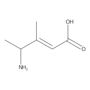 (R,E)-4-Amino-3-methylpent-2-enoic acid Structure