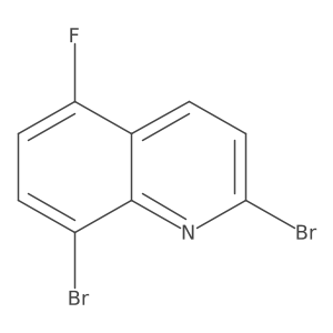 2,8-Dibromo-5-fluoroquinoline Structure