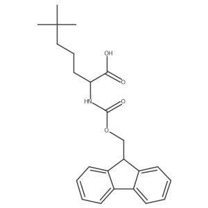 2-({[(9H-fluoren-9-yl)methoxy]carbonyl}amino)-6,6-dimethylheptanoic acid Structure