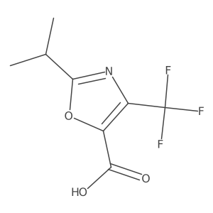 2-Isopropyl-4-(trifluoromethyl)oxazole-5-carboxylic acid Structure