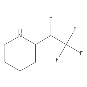 2-(1,2,2,2-Tetrafluoroethyl)piperidine结构式