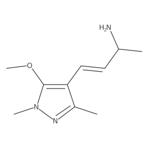4-(5-methoxy-1,3-dimethyl-1H-pyrazol-4-yl)but-3-en-2-amine结构式