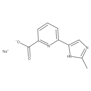Sodium;6-(2-methyl-1H-imidazol-5-yl)pyridine-2-carboxylate结构式