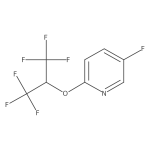 5-Fluoro-2-(1,1,1,3,3,3-hexafluoropropan-2-yloxy)pyridine结构式