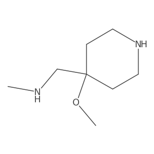 [(4-Methoxypiperidin-4-yl)methyl](methyl)amine Structure