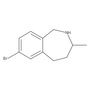 7-bromo-3-methyl-2,3,4,5-tetrahydro-1H-2-benzazepine结构式