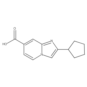 2-Cyclopentylimidazo[1,2-a]pyridine-7-carboxylic acid Structure