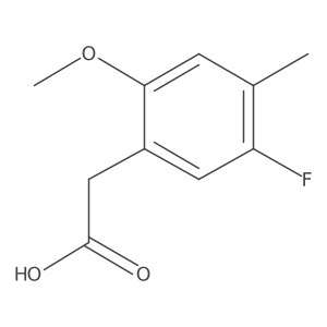 2-(5-Fluoro-2-methoxy-4-methylphenyl)acetic acid结构式