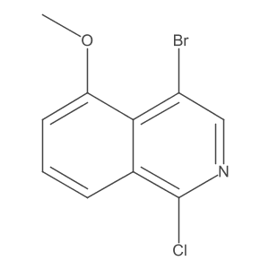 4-Bromo-1-chloro-5-methoxyisoquinoline Structure