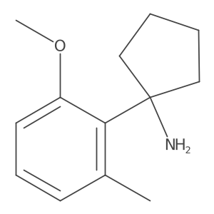 1-(2-Methoxy-6-methylphenyl)cyclopentan-1-amine结构式