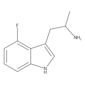 (2S)-1-(4-fluoro-1H-indol-3-yl)propan-2-amine Structure