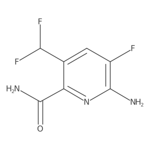 6-Amino-3-(difluoromethyl)-5-fluoropicolinamide Structure