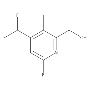 (4-(Difluoromethyl)-6-fluoro-3-methylpyridin-2-yl)methanol结构式