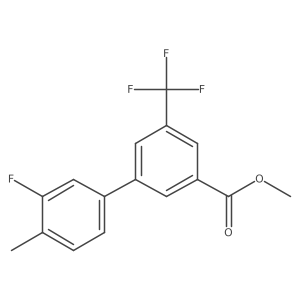 Methyl 3-(3-fluoro-4-methylphenyl)-5-(trifluoromethyl)benzoate Structure