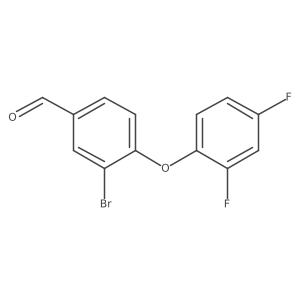 3-Bromo-4-(2,4-difluorophenoxy)benzaldehyde Structure