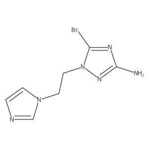 5-Bromo-1-[2-(1H-imidazol-1-yl)ethyl]-1H-1,2,4-triazol-3-amine Structure