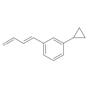 3-(3-Cyclopropylphenyl)prop-2-enal Structure