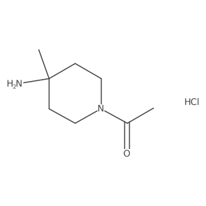 1-(4-Amino-4-methylpiperidin-1-yl)ethan-1-one hydrochloride Structure
