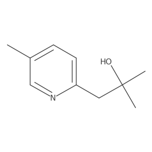 2-Methyl-1-(5-methylpyridin-2-yl)propan-2-ol结构式