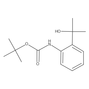 tert-butyl N-[2-(2-hydroxypropan-2-yl)phenyl]carbamate Structure