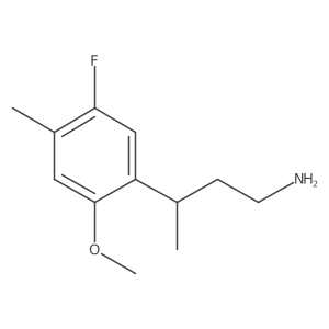 3-(5-Fluoro-2-methoxy-4-methylphenyl)butan-1-amine Structure