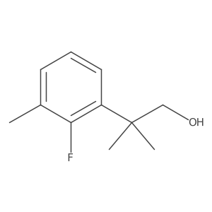 2-(2-Fluoro-3-methylphenyl)-2-methylpropan-1-ol结构式