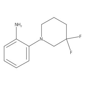 2-(3,3-Difluoropiperidin-1-yl)aniline结构式