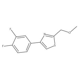 Thiazole, 4-(3,4-difluorophenyl)-2-(methoxymethyl)- Structure
