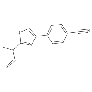 N-[4-(4-cyanophenyl)-1,3-thiazol-2-yl]-N-methylformamide Structure