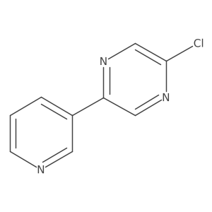 2-Chloro-5-(pyridin-3-yl)pyrazine结构式